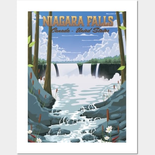 Niagara Falls Travel poster Posters and Art